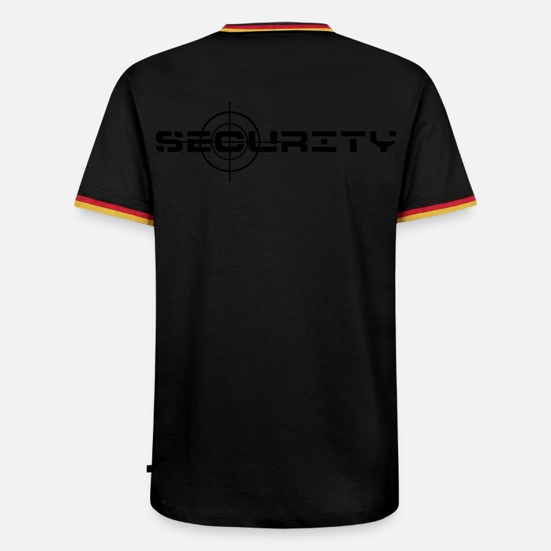 Security, security, property protection - Men's Ringer Shirt - black/tricolour