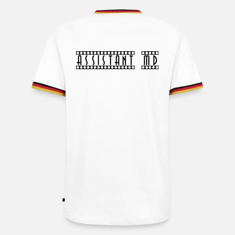 Assistant_MD - Men's Ringer Shirt - white/tricolour
