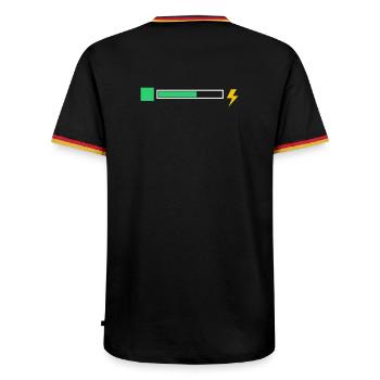 energy - Men's Ringer Shirt - black/tricolour - Back - AI Model Male 185 light (185cm)