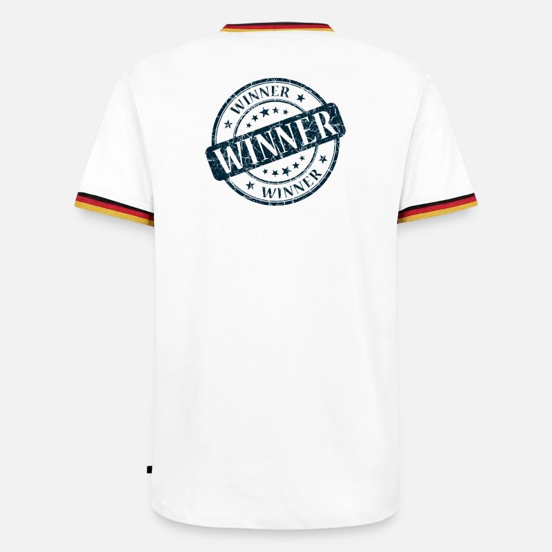 Gewinner, Gewinner, Beste, Gewinner, Beste - Männer Kontrast-T-Shirt - Weiß/Dreifarbig
