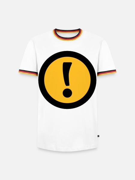Achtung | Attention - Men's Ringer Shirt - white/tricolour