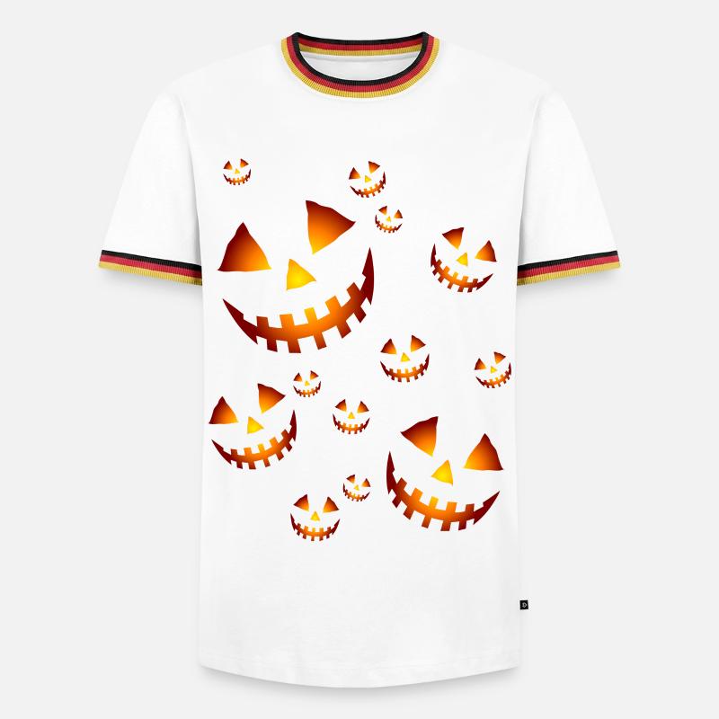 Pumpkins - Men's Ringer Shirt - white/tricolour