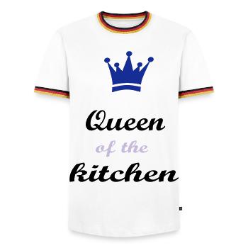 Cuire - T-shirt contrasté Homme - blanc/tricolore - Devant - AI Model Female 172 light (172cm) & AI Model Male 185 light (185cm)