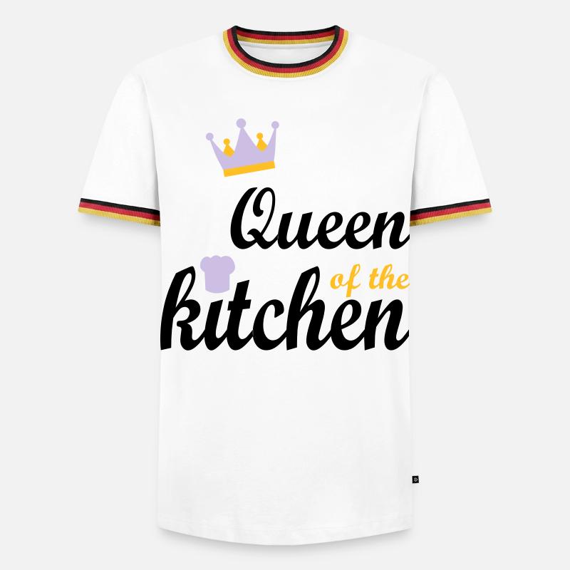 Kochen - Männer Kontrast-T-Shirt - Weiß/Dreifarbig