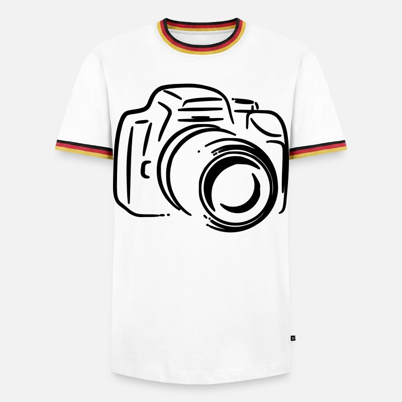 Photo reflex - Men's Ringer Shirt - white/tricolour