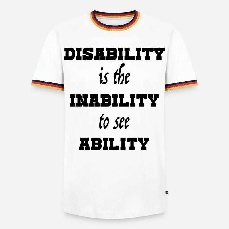 Ability4 - Men's Ringer Shirt - white/tricolour