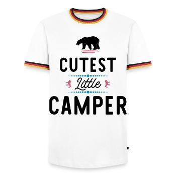 campeur - T-shirt contrasté Homme - blanc/tricolore - Devant - AI Model Female 172 light (172cm) & AI Model Male 185 light (185cm)