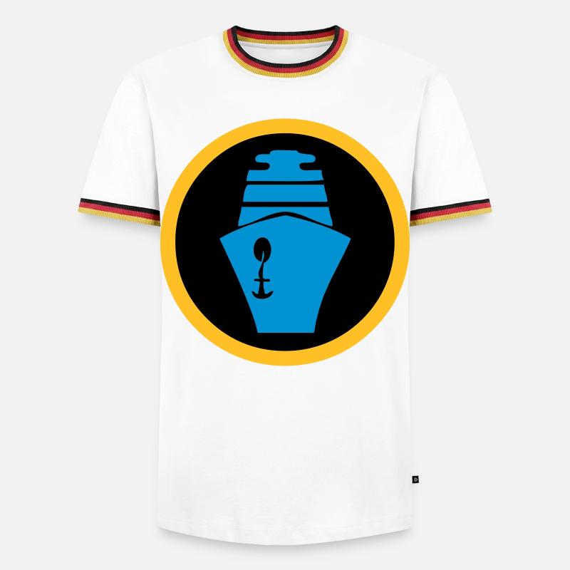 Ship | Cruise | Ferry - Men's Ringer Shirt - white/tricolour