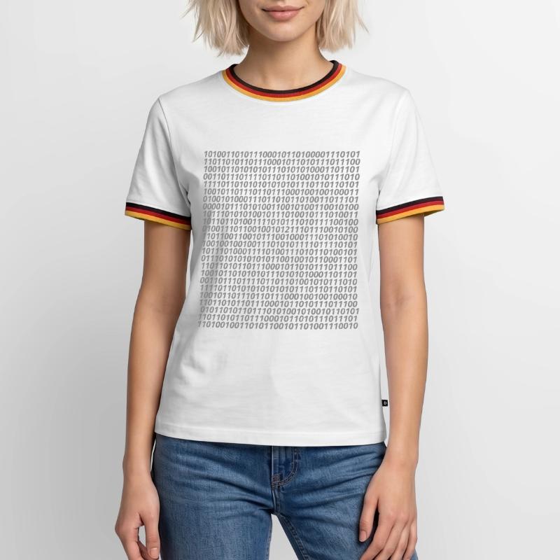 Binary code logo Men's Ringer Shirt