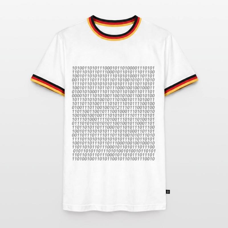 Binary code logo Men's Ringer Shirt