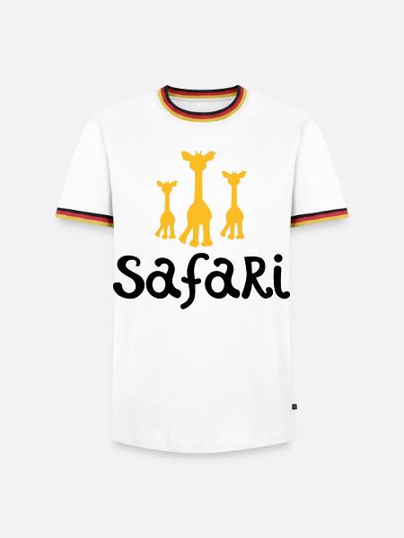 safari - Men's Ringer Shirt - white/tricolour
