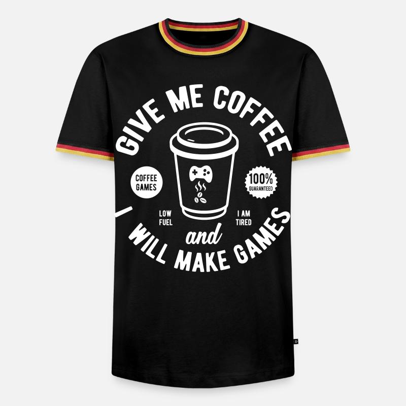 Games developer - Men's Ringer Shirt - black/tricolour