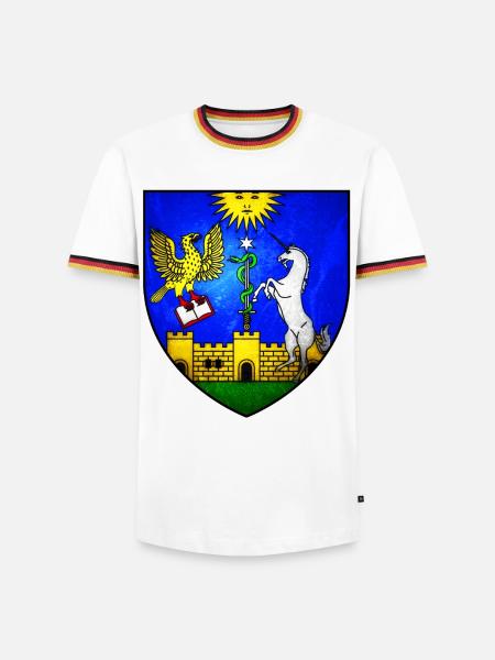 Eger Hongrie Hungary - Design - T-shirt contrasté Homme - blanc/tricolore