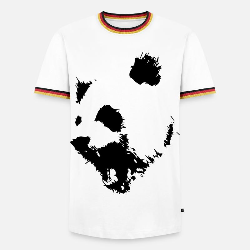 Panda - Men's Ringer Shirt - white/tricolour