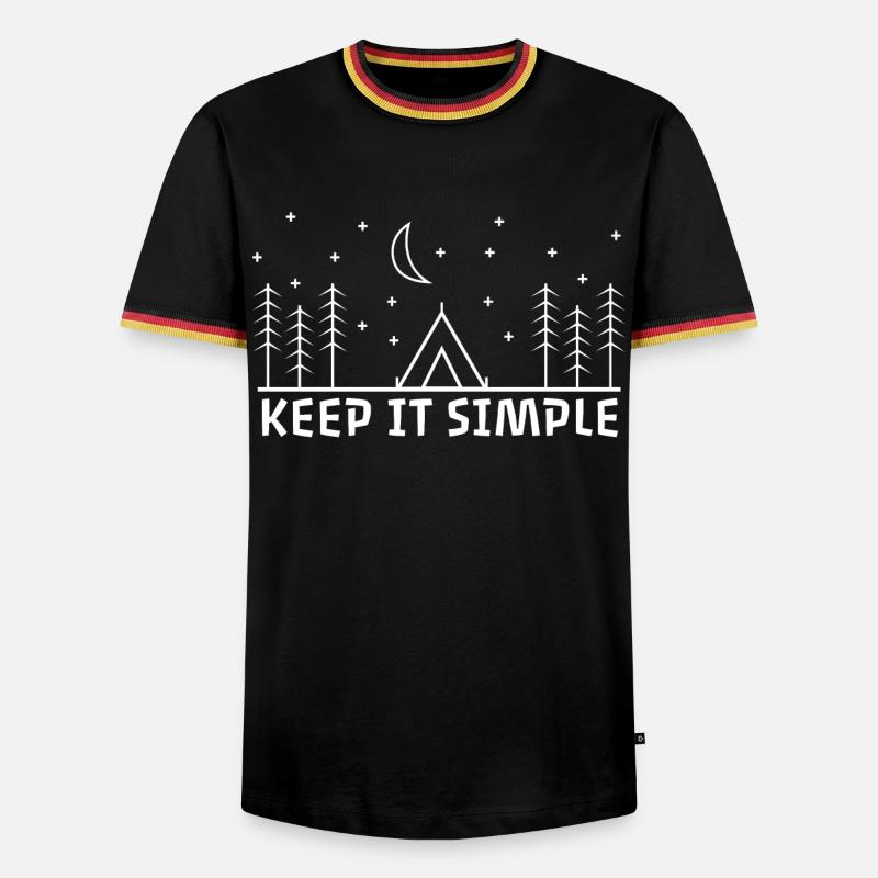 Keep It Simple - Men's Ringer Shirt - black/tricolour