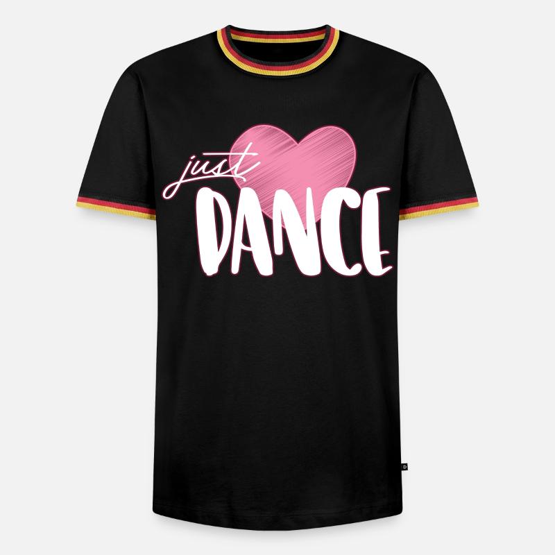 Tanzen - Männer Kontrast-T-Shirt - Schwarz/Dreifarbig