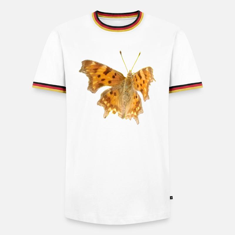 Butterfly C-Moth - Men's Ringer Shirt - white/tricolour