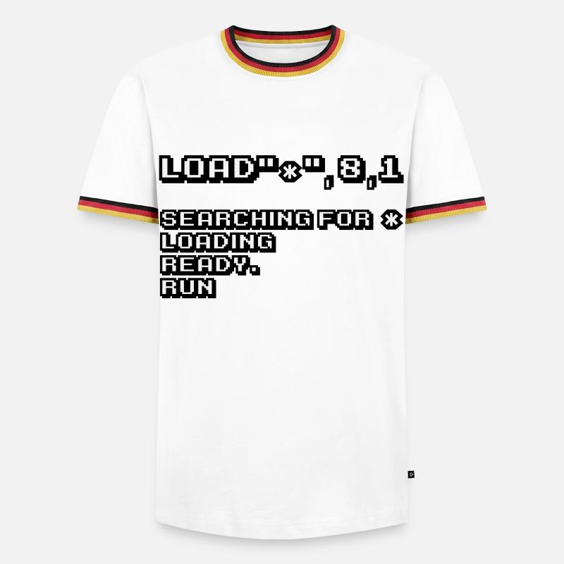 Retro Computing and 8-Bit Nostalgia - Men's Ringer Shirt - white/tricolour