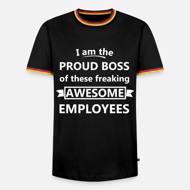 boss - Men's Ringer Shirt - black/tricolour