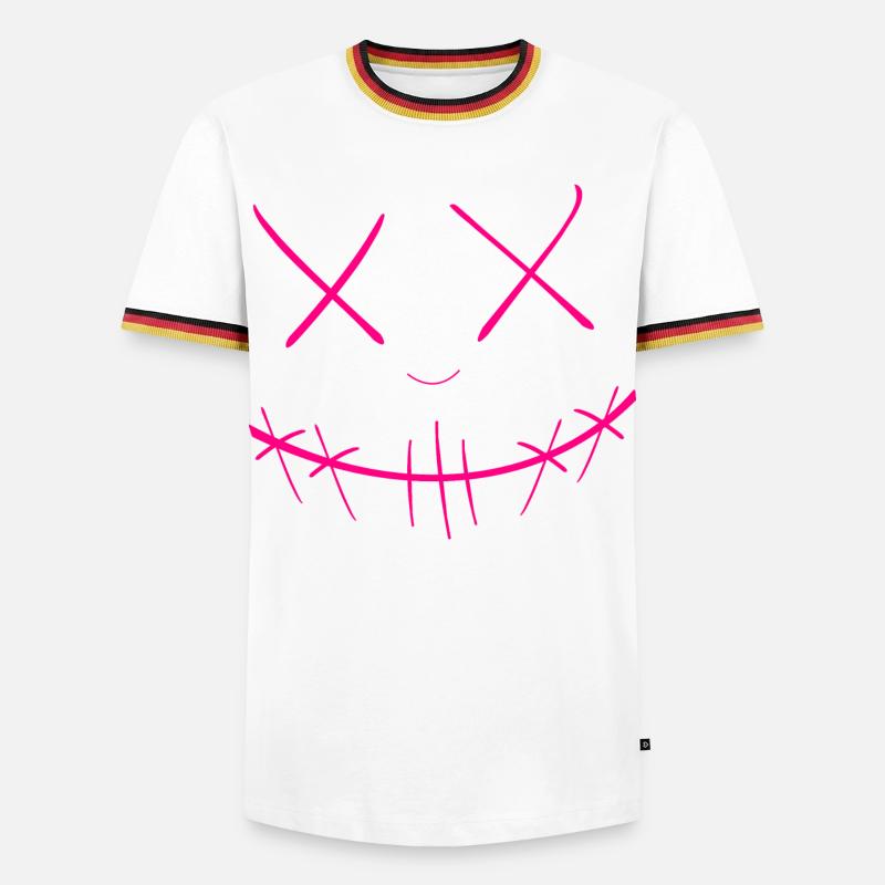Face - Men's Ringer Shirt - white/tricolour