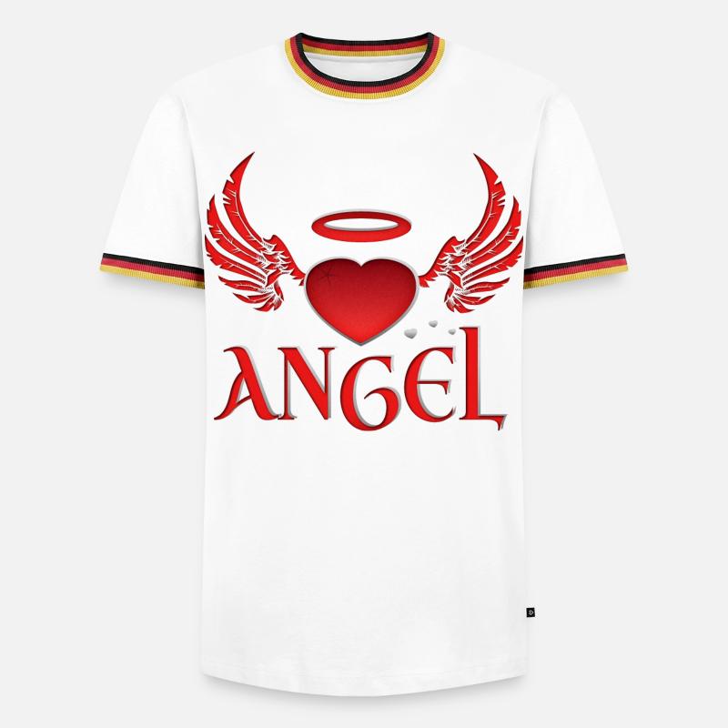 Angel & Devil - Men's Ringer Shirt - white/tricolour