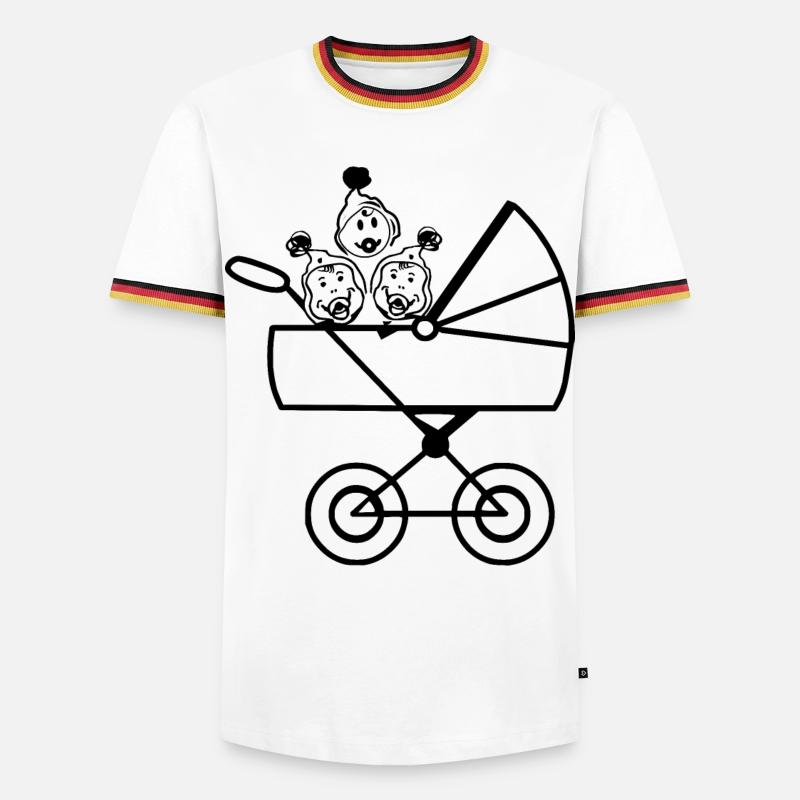 Triplets Babies - Men's Ringer Shirt - white/tricolour