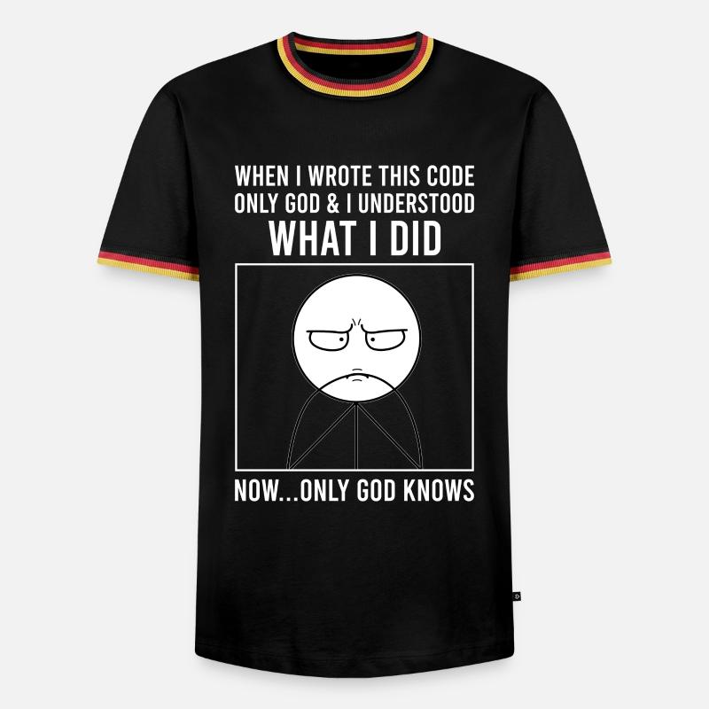 Programmierer Informatiker Softwareentwickler Meme - Männer Kontrast-T-Shirt - Schwarz/Dreifarbig