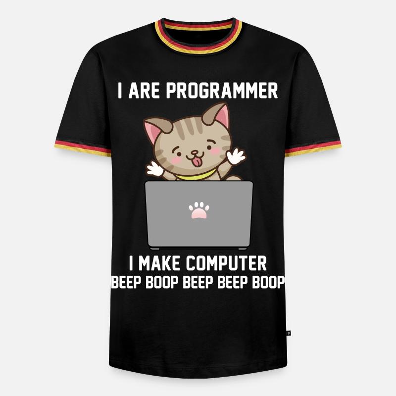 Programmierer - Männer Kontrast-T-Shirt - Schwarz/Dreifarbig