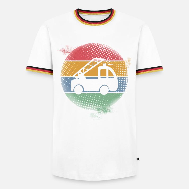 Fire engine - Men's Ringer Shirt - white/tricolour