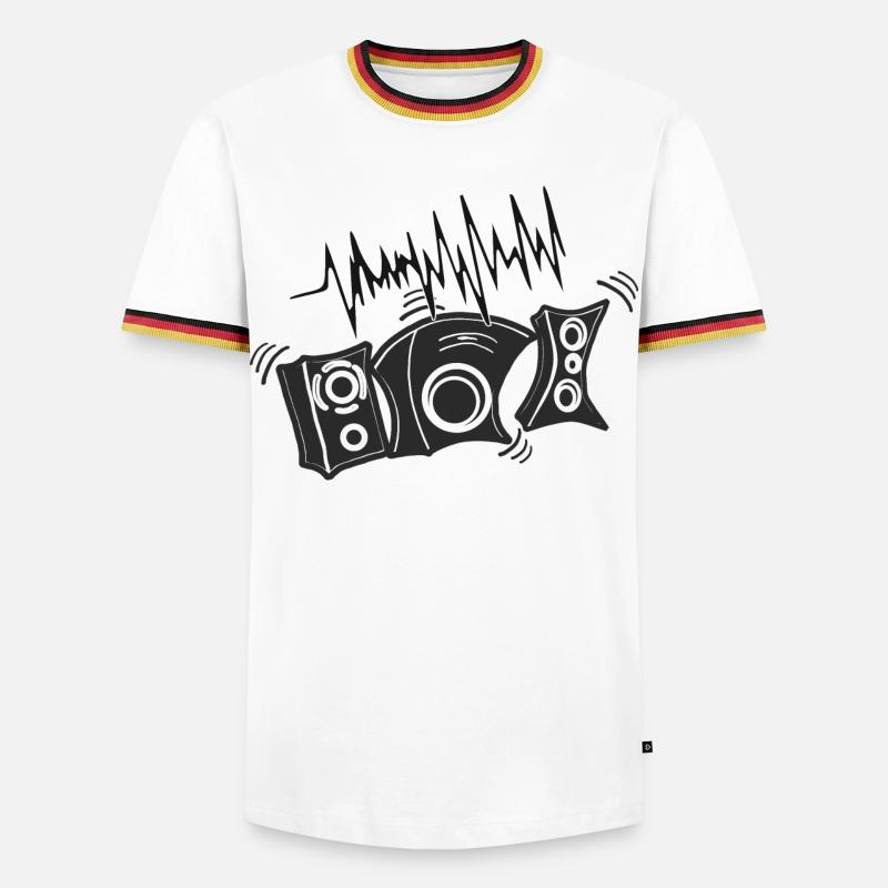Jukeboxes, Disco, Basses - Men's Ringer Shirt - white/tricolour