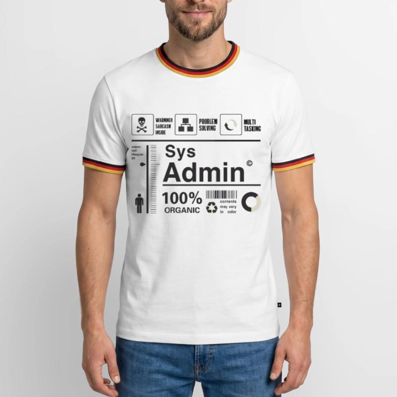 sys admin computer nerd pc kit programmer humor lo Men's Ringer Shirt