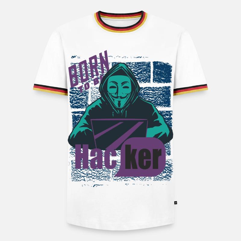 Hacker - Men's Ringer Shirt - white/tricolour