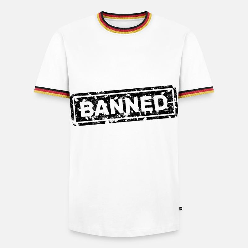 Forbidden, banned, rejected, ostracized - Men's Ringer Shirt - white/tricolour