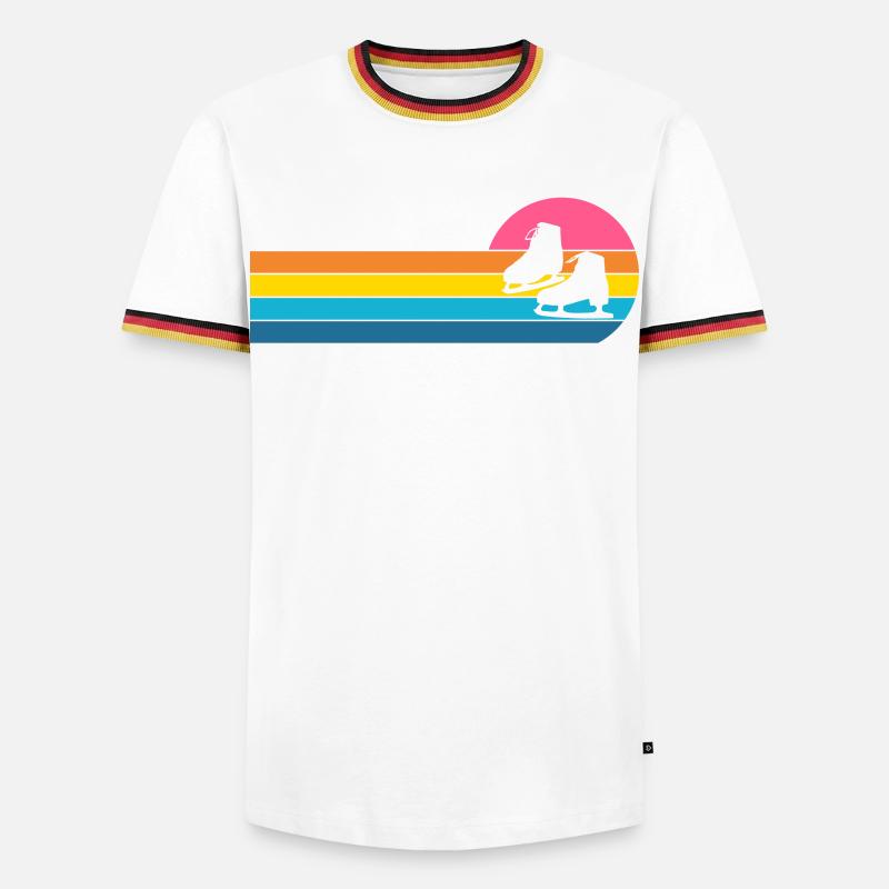 Skate - Men's Ringer Shirt - white/tricolour