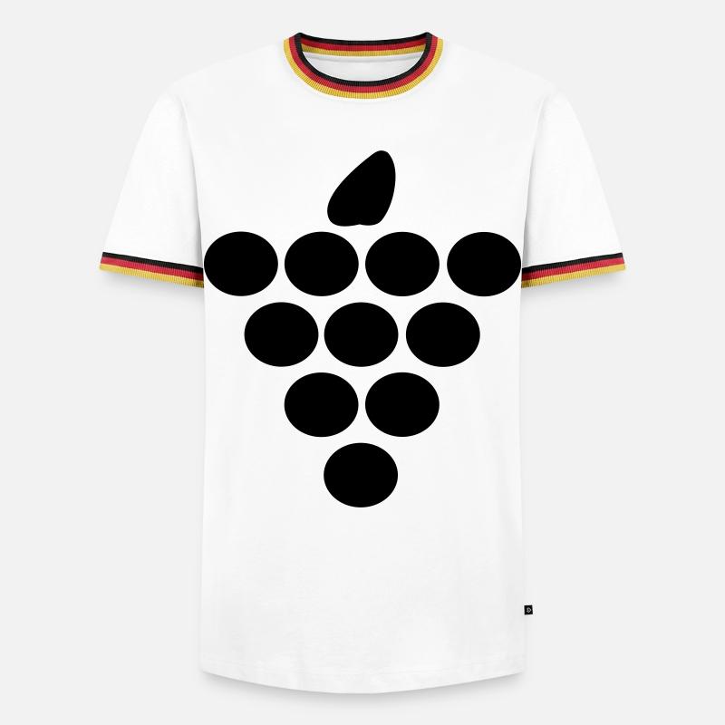 Wine Route - Men's Ringer Shirt - white/tricolour