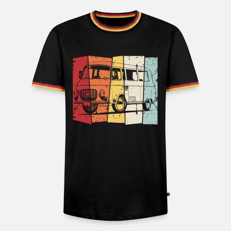 Barkas - Men's Ringer Shirt - black/tricolour