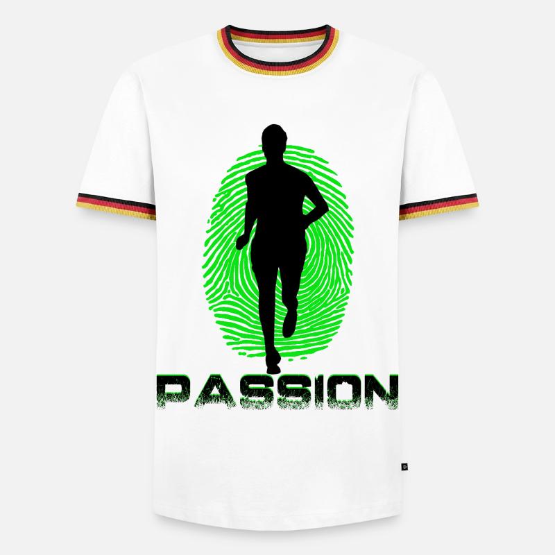 Runner - Men's Ringer Shirt - white/tricolour