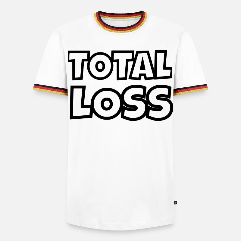 Total loss # - Men's Ringer Shirt - white/tricolour