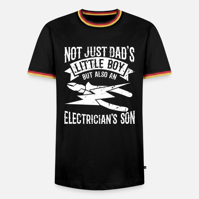 Electrical engineer son - Men's Ringer Shirt - black/tricolour