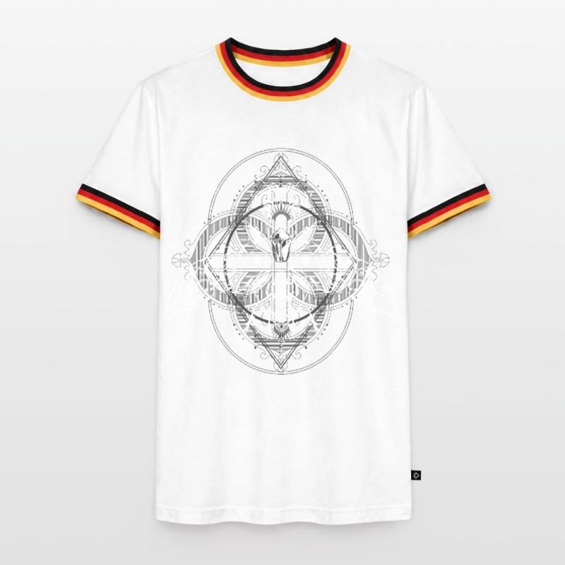 Insect Pattern Modèle d’insecte Psychédélique Bug Pattern T-shirt contrasté Homme