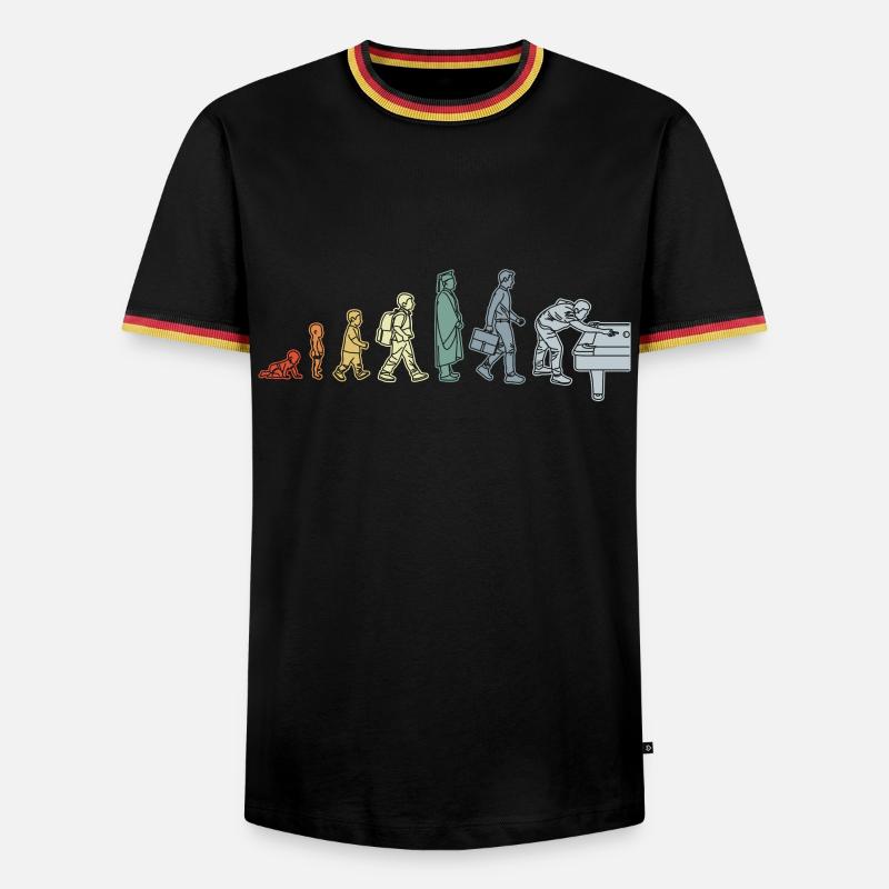Pool Evolution - Men's Ringer Shirt - black/tricolour