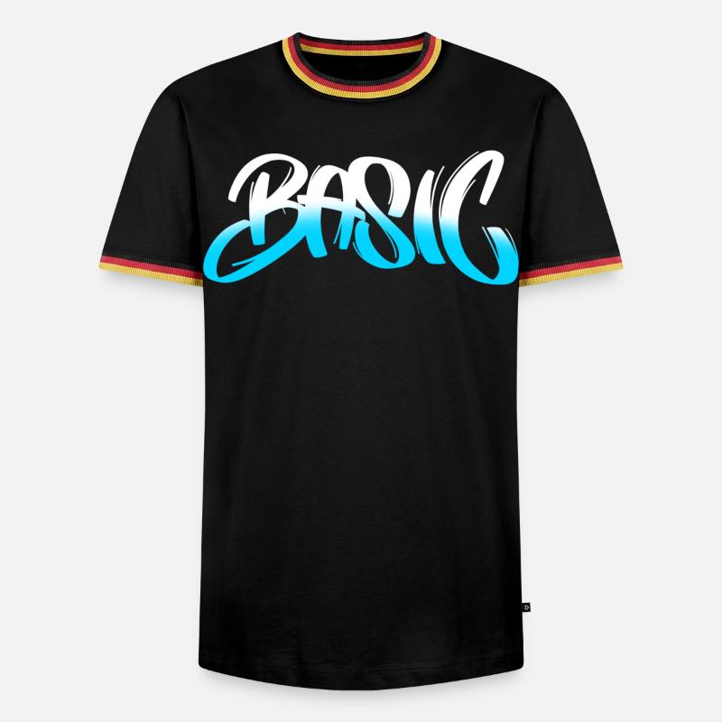 BASIC Graffiti Gradient - Men's Ringer Shirt - black/tricolour