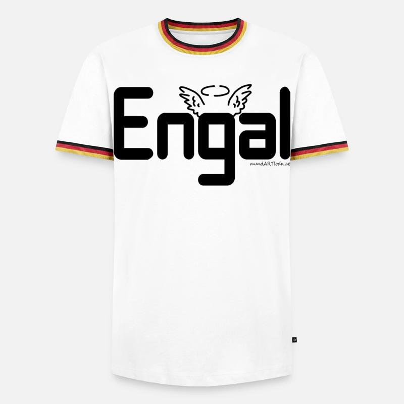 Engal - Engerl, Austrian dialect, Gift - Men's Ringer Shirt - white/tricolour