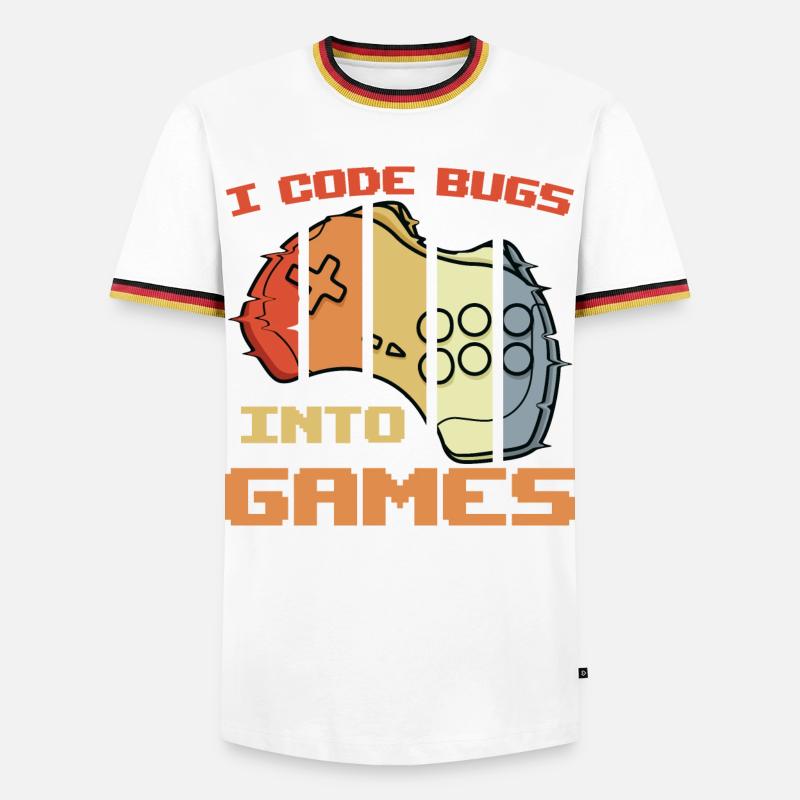 Game programmer joke - Men's Ringer Shirt - white/tricolour