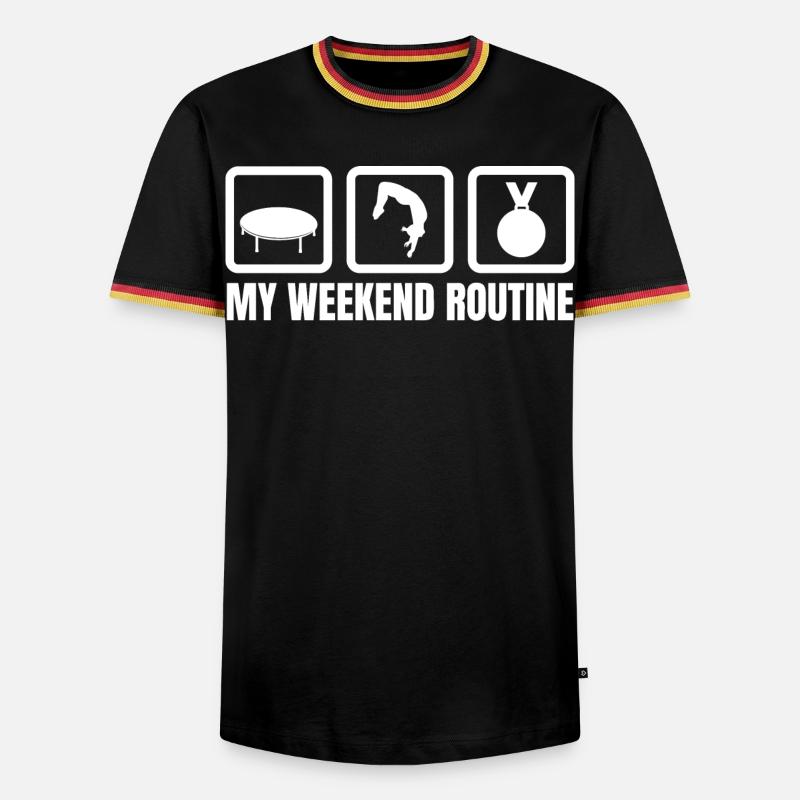 Trampoline Weekend Routine - Men's Ringer Shirt - black/tricolour
