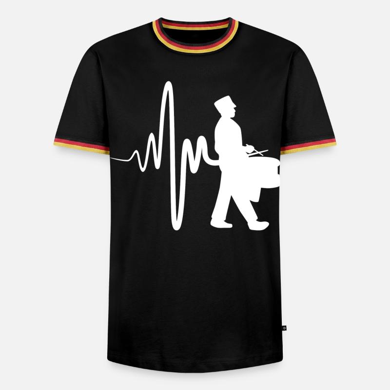 Parade drummer - Men's Ringer Shirt - black/tricolour