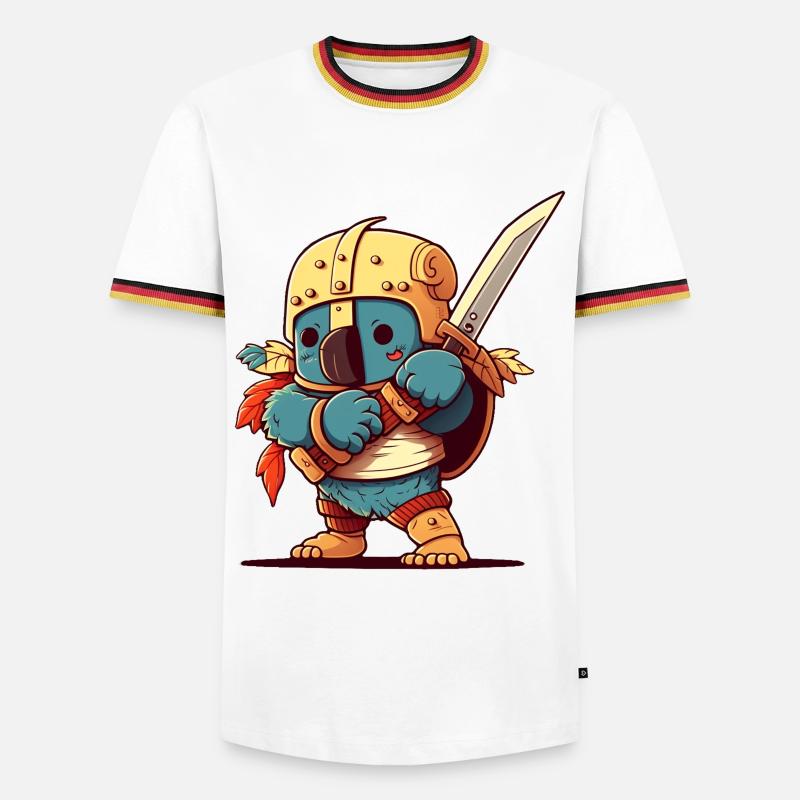 Cute Koala Knight - Men's Ringer Shirt - white/tricolour