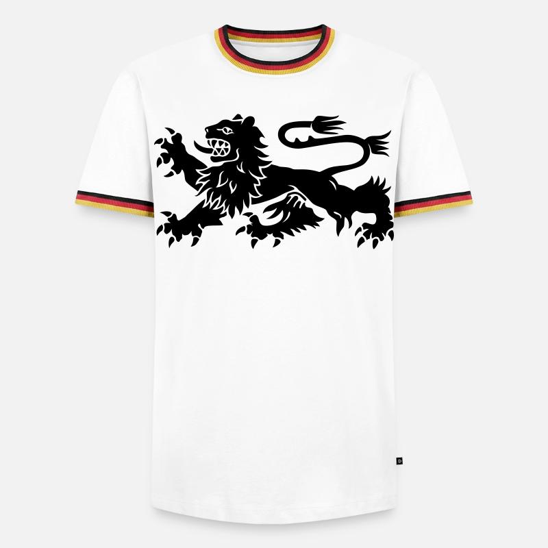 Lion - Men's Ringer Shirt - white/tricolour