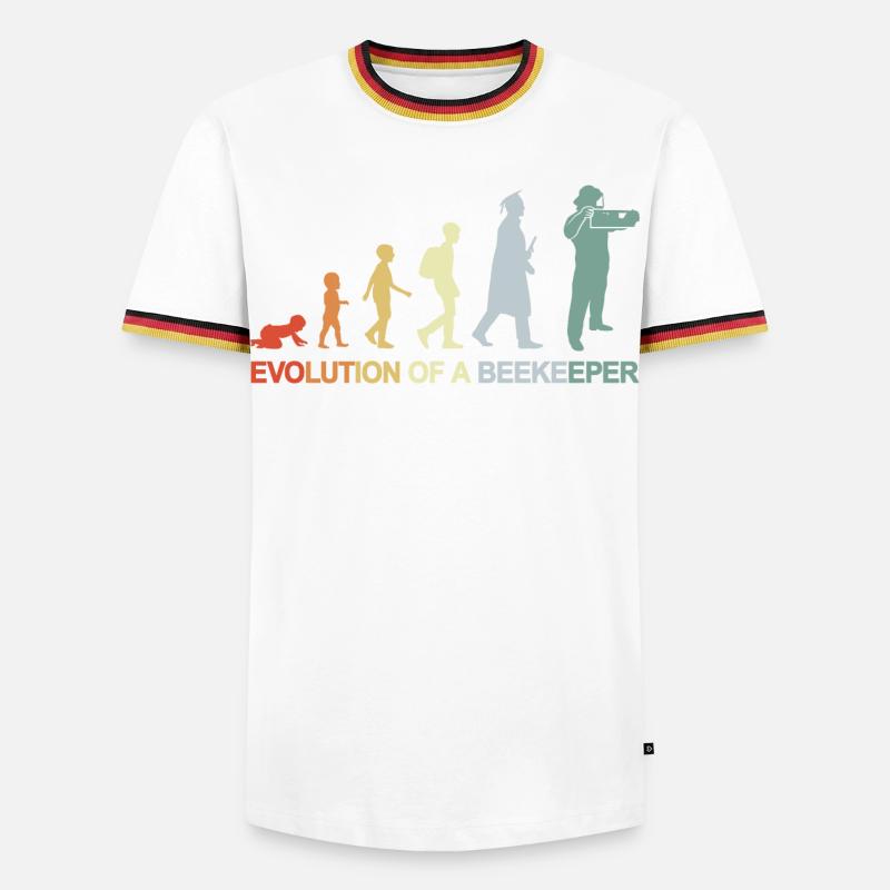 Beekeeper Evolution - Men's Ringer Shirt - white/tricolour