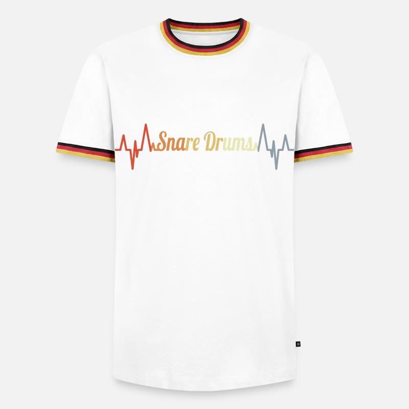 Drummer Herschlag - Men's Ringer Shirt - white/tricolour
